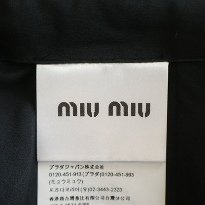 Miu Miu Check Allover Tweed Skirt Black Beige — view 6