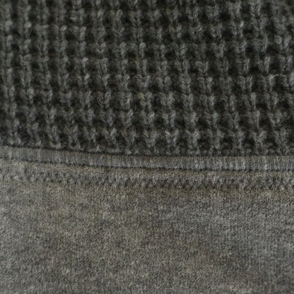 Moncler Waffle Down Jacket Cut Replacement Hoodie Gray Khaki — view 7
