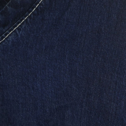 Bottega Veneta Cropped Denim Shirt Short Sleeve Indigo — view 5