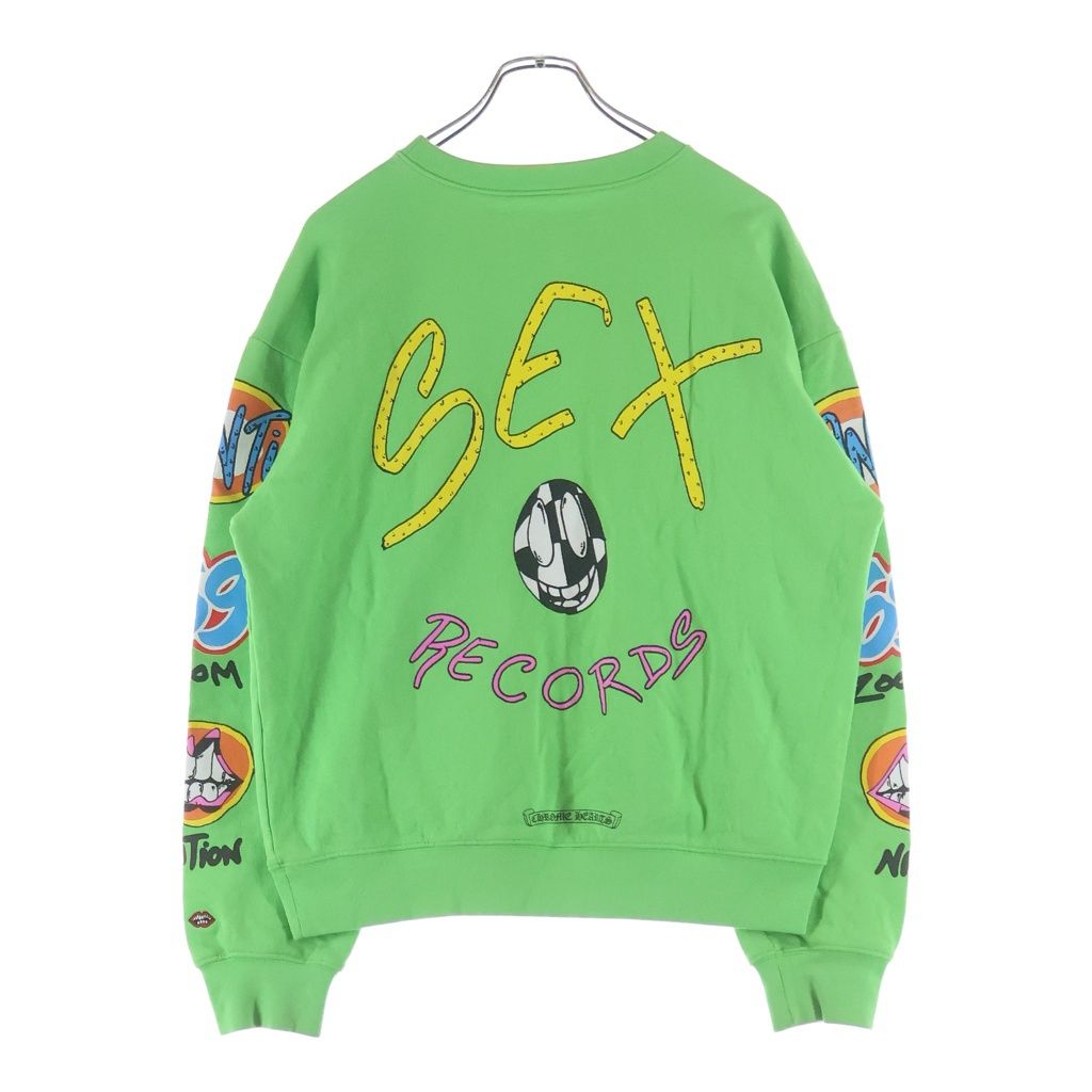 Chrome Hearts Matty Boy Sex Records Crewneck Sweatshirt Boy Sex Crew Neck Green