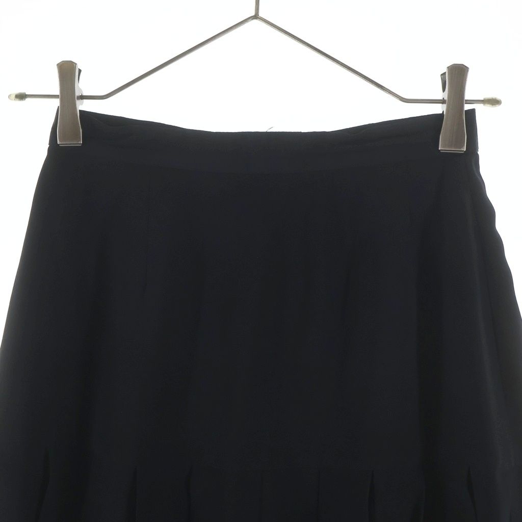Chanel Pleated Long Skirt Black — view 3