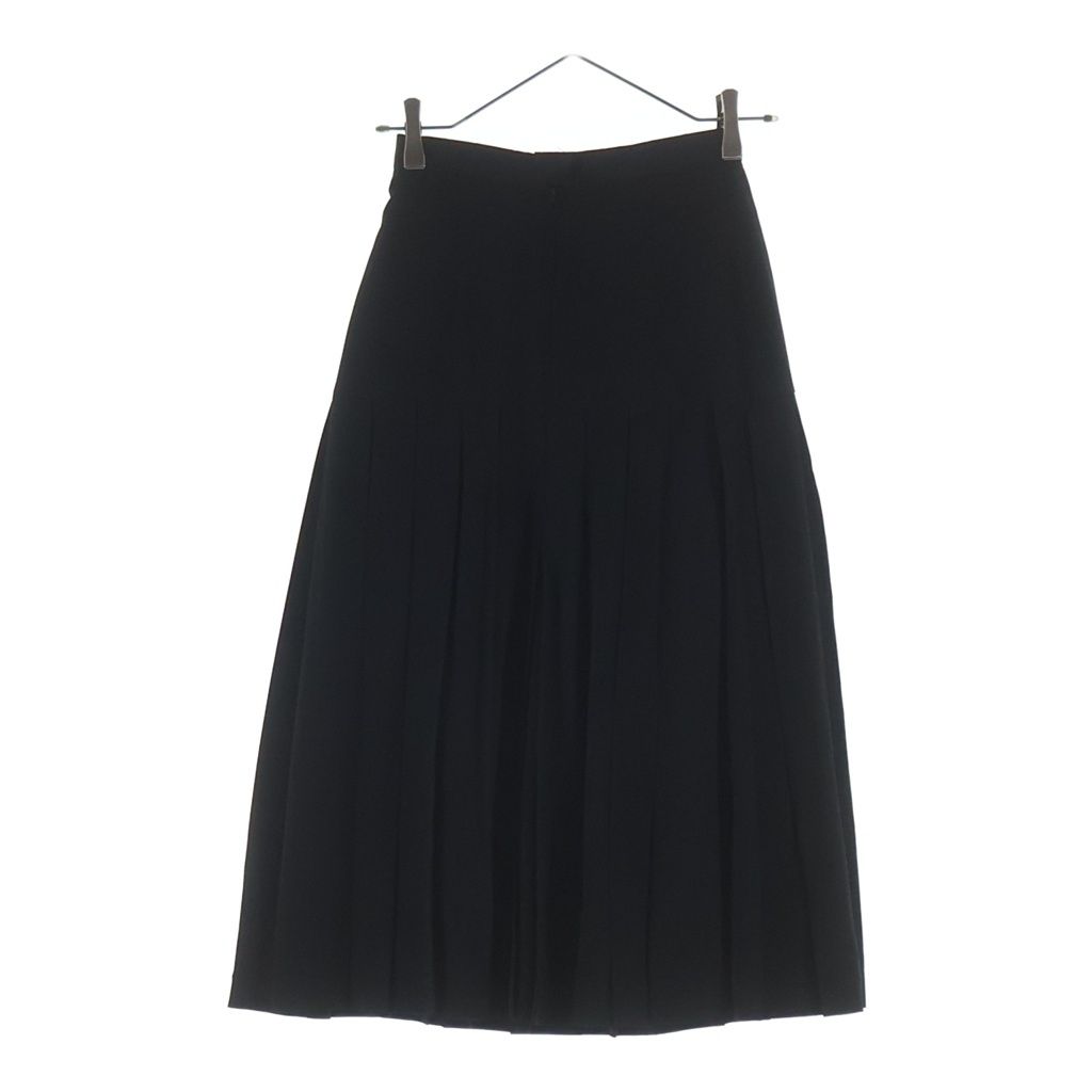 Chanel Pleated Long Skirt Black — view 2