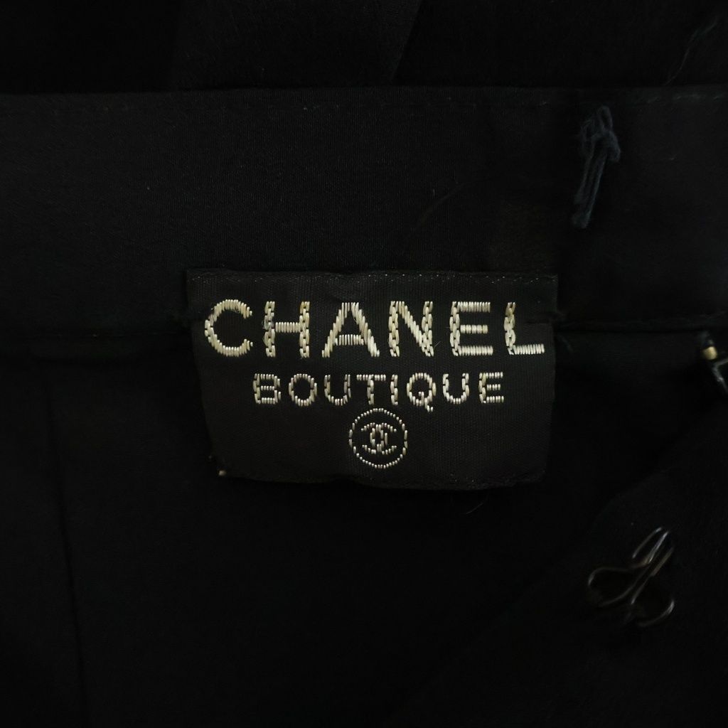 Chanel Pleated Long Skirt Black — view 8
