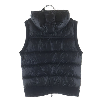 Moncler Maglione Tricot Gilet Knit Cut Replacement Logo Patch Down Jacket Vest — view 2
