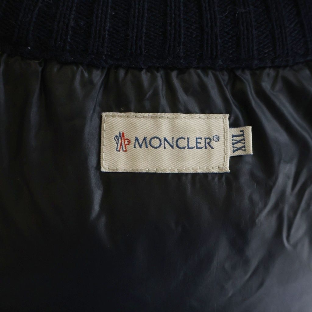 Moncler Maglione Tricot Gilet Knit Cut Replacement Logo Patch Down Jacket Vest — view 7