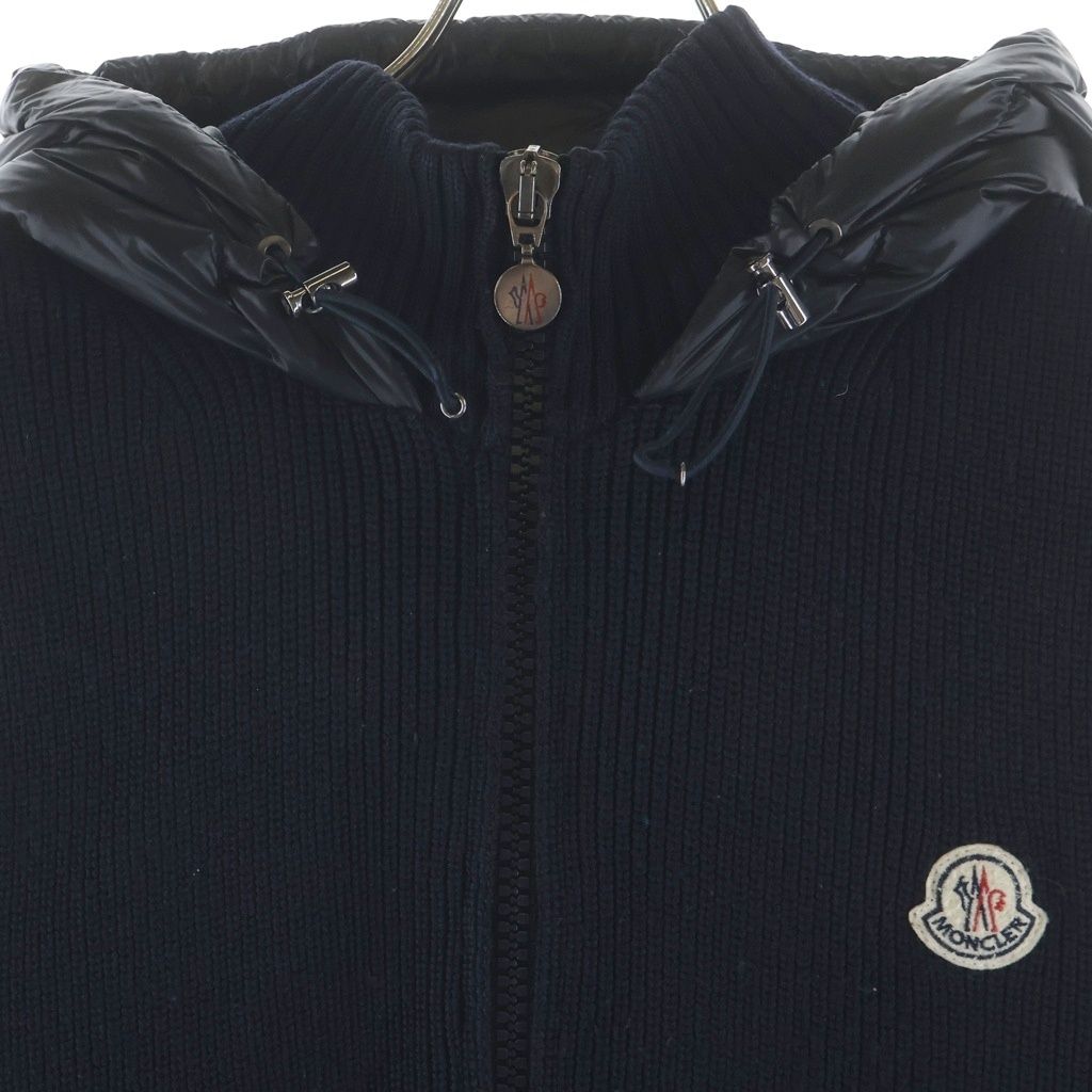 Moncler Maglione Tricot Gilet Knit Cut Replacement Logo Patch Down Jacket Vest — view 3