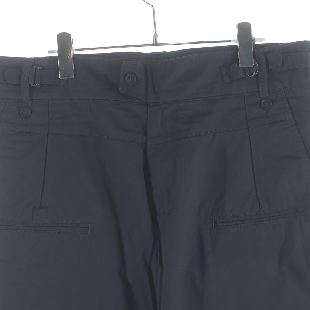 Dolce & Gabbana Waist Cut Replacement Gimmick Cotton Pants Zip Fly Black — view 3