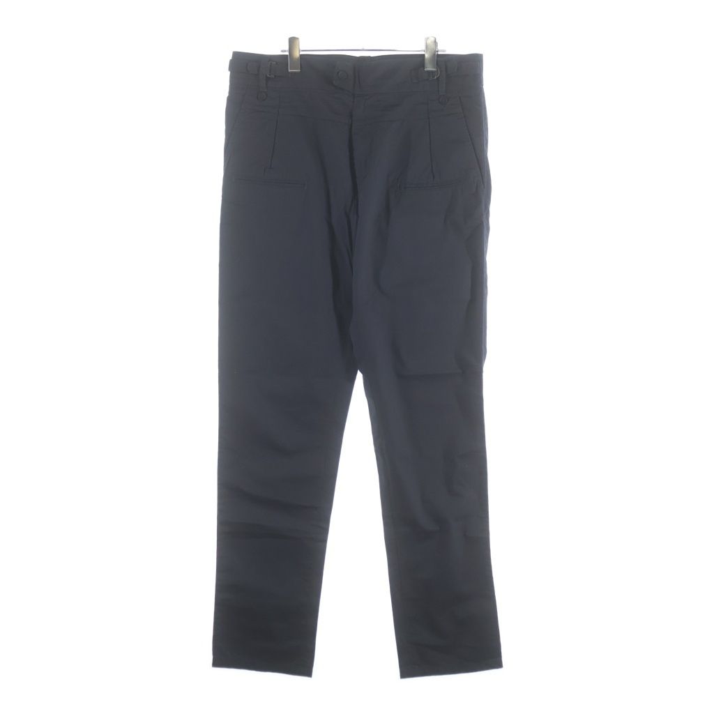 Dolce & Gabbana Waist Cut Replacement Gimmick Cotton Pants Zip Fly Black