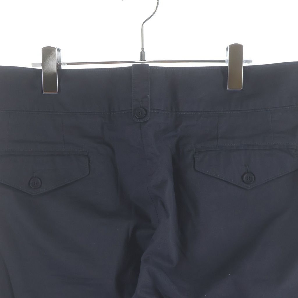 Dolce & Gabbana Waist Cut Replacement Gimmick Cotton Pants Zip Fly Black — view 4