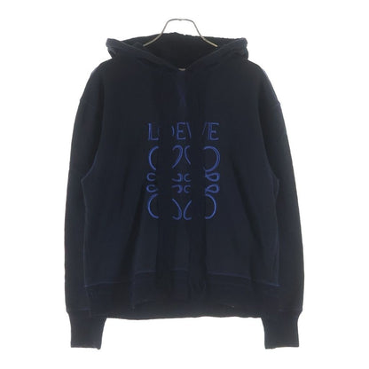 Loewe Embroidered Anagram Logo Hoodie Navy