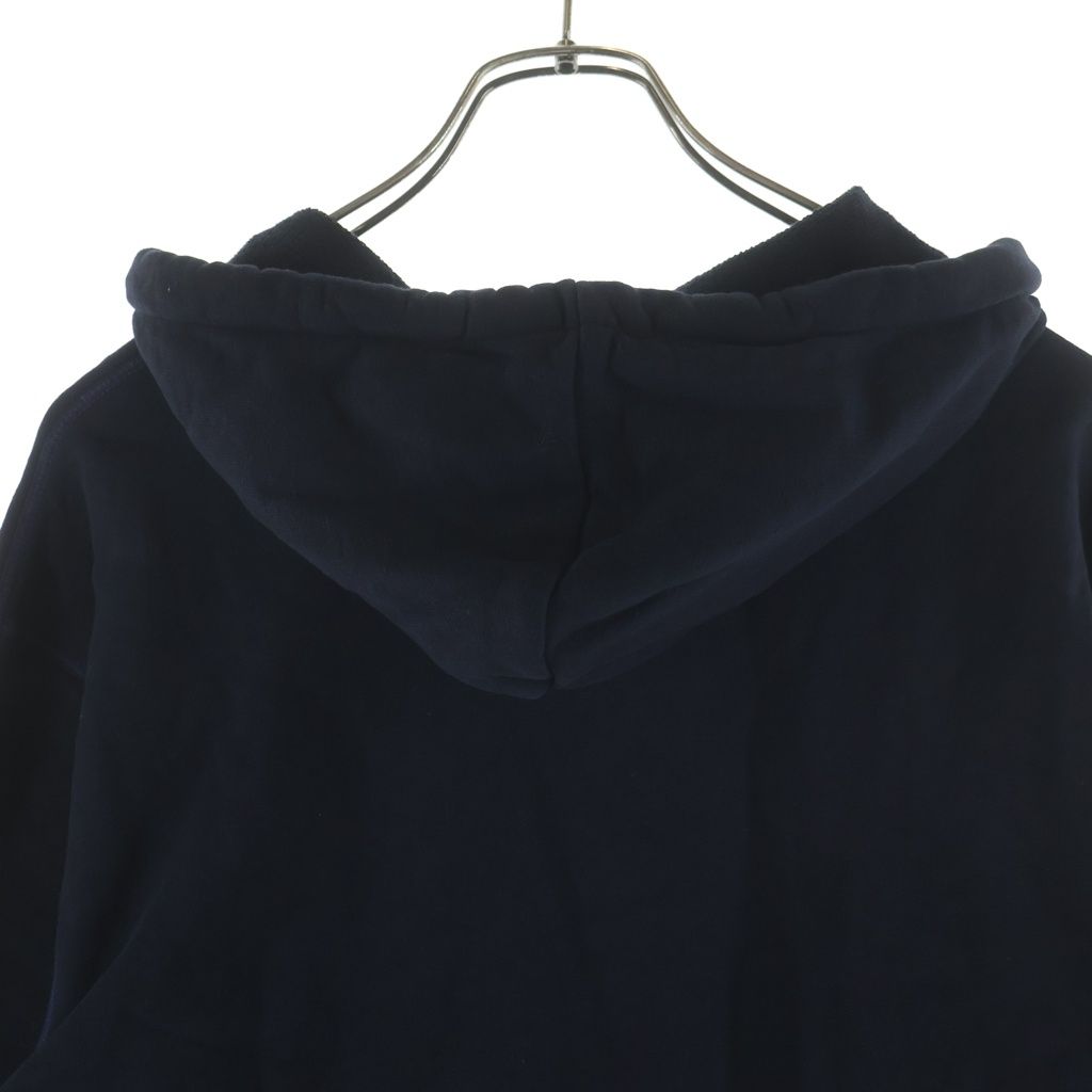 Loewe Embroidered Anagram Logo Hoodie Navy — view 4