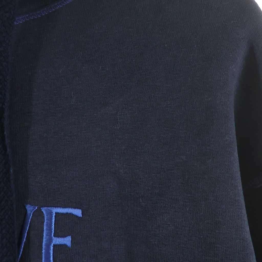 Loewe Embroidered Anagram Logo Hoodie Navy — view 5