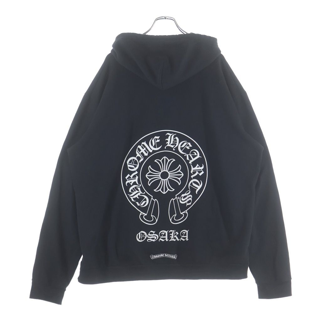 Chrome Hearts Osaka Horseshoe Hoodie Limited Sleeve Print Pullover Black