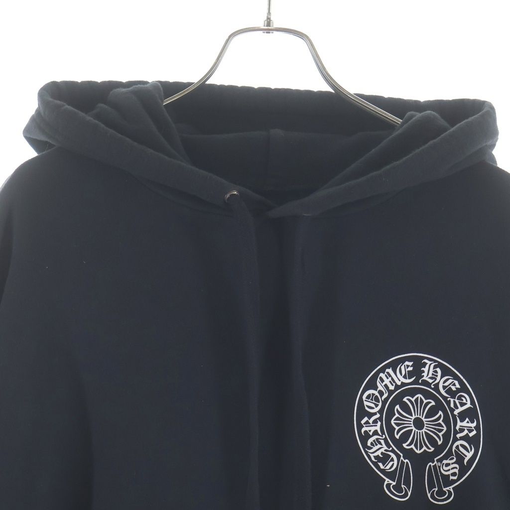 Chrome Hearts Osaka Horseshoe Hoodie Limited Sleeve Print Pullover Black — view 3