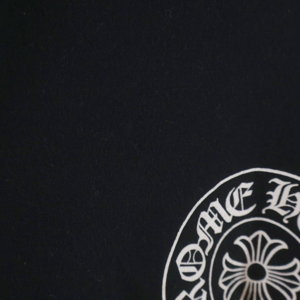 Chrome Hearts Osaka Horseshoe Hoodie Limited Sleeve Print Pullover Black — view 6