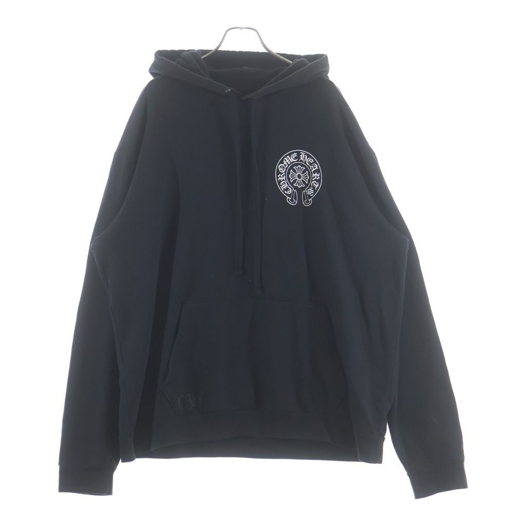 Chrome Hearts Osaka Horseshoe Hoodie Limited Sleeve Print Pullover Black — view 2