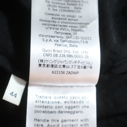 Gucci GG Printed Silk Shirt Zadwp Short Sleeve Black — view 8