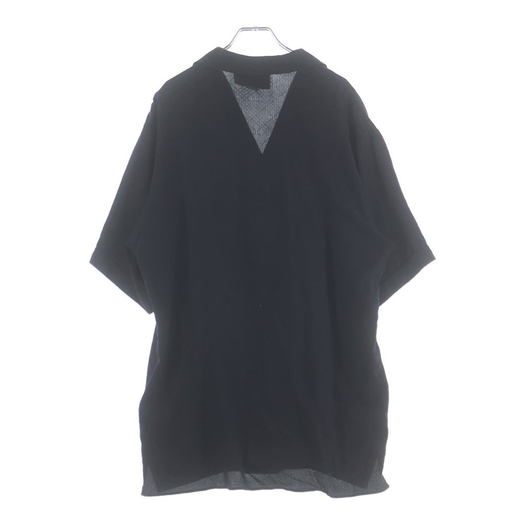 Gucci GG Printed Silk Shirt Zadwp Short Sleeve Black — view 2