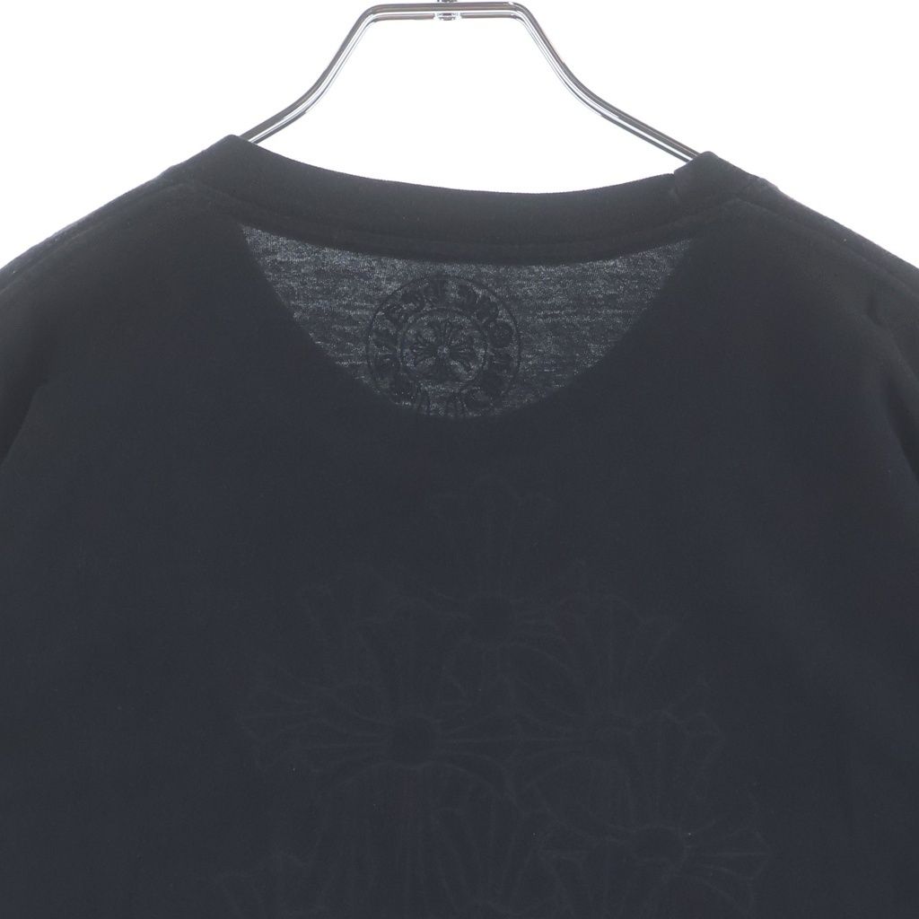 Chrome Hearts Cemetery T-Shirt Back Print Short Sleeve Pocket Black — view 4
