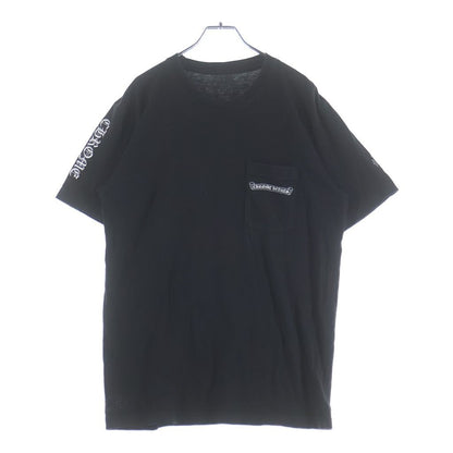Chrome Hearts Cemetery T-Shirt Back Print Short Sleeve Pocket Black