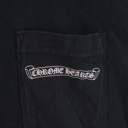 Chrome Hearts Cemetery T-Shirt Back Print Short Sleeve Pocket Black — view 6