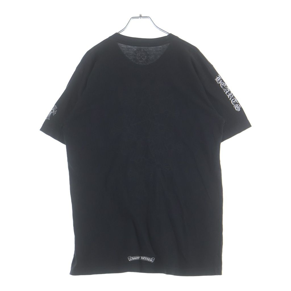 Chrome Hearts Cemetery T-Shirt Back Print Short Sleeve Pocket Black — view 2