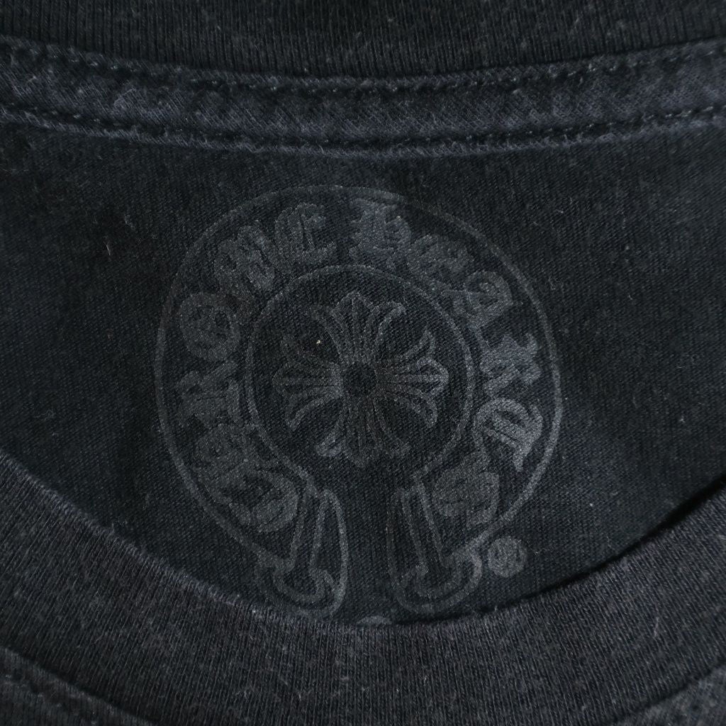 Chrome Hearts Cemetery T-Shirt Back Print Short Sleeve Pocket Black — view 7