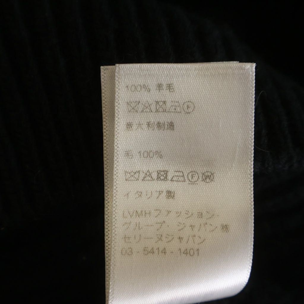 Celine Embroidery Over Sweater Logo Knit Black — view 8