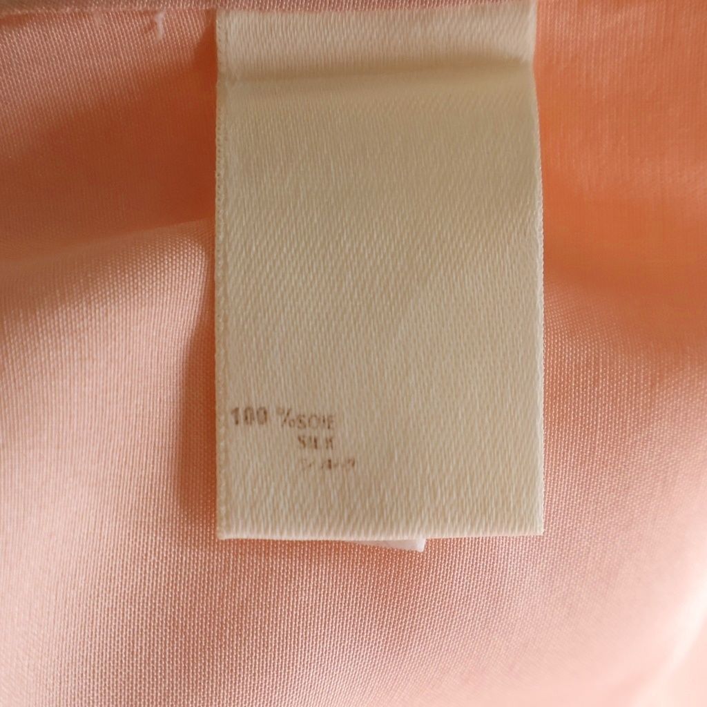 Louis Vuitton LV Logo Embroidery Silk Short Sleeve Shirt Pink — view 7