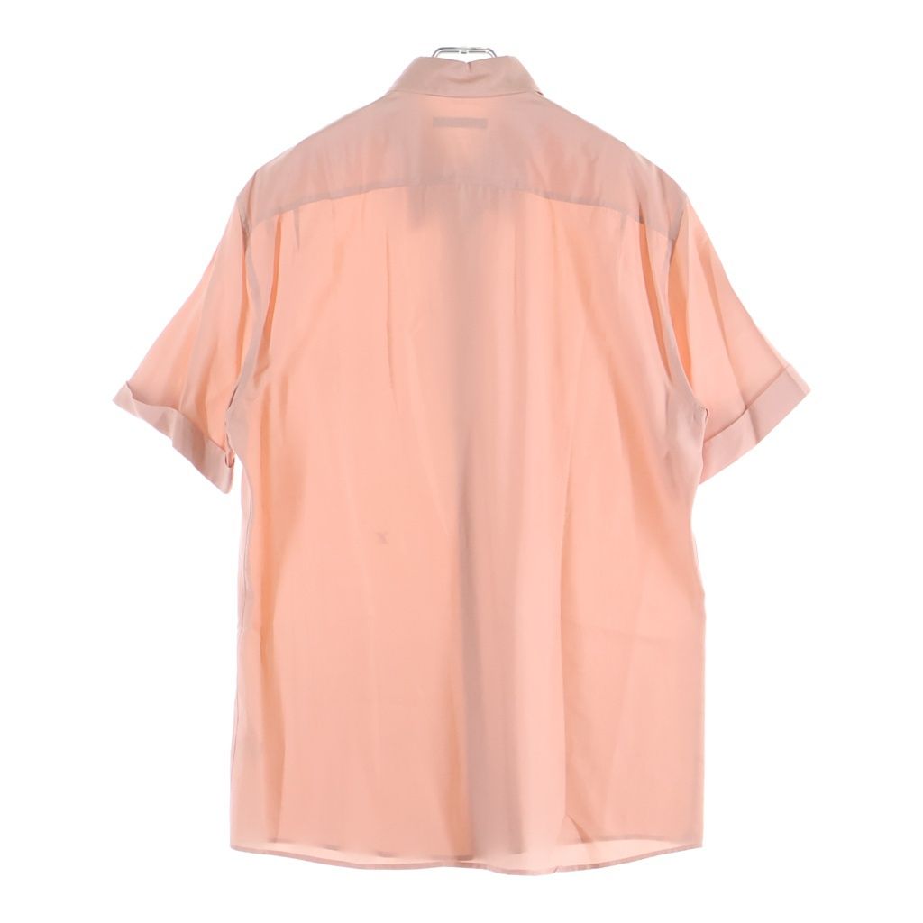 Louis Vuitton LV Logo Embroidery Silk Short Sleeve Shirt Pink — view 2