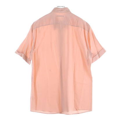 Louis Vuitton LV Logo Embroidery Silk Short Sleeve Shirt Pink — view 2