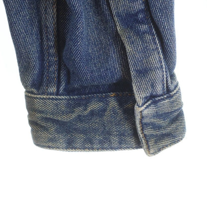 Balenciaga Vintage Wash Oversize Long Sleeve Denim Shirt Indigo — view 5