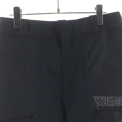 Louis Vuitton Down Ski Pants Logo Embroidery Black — view 3