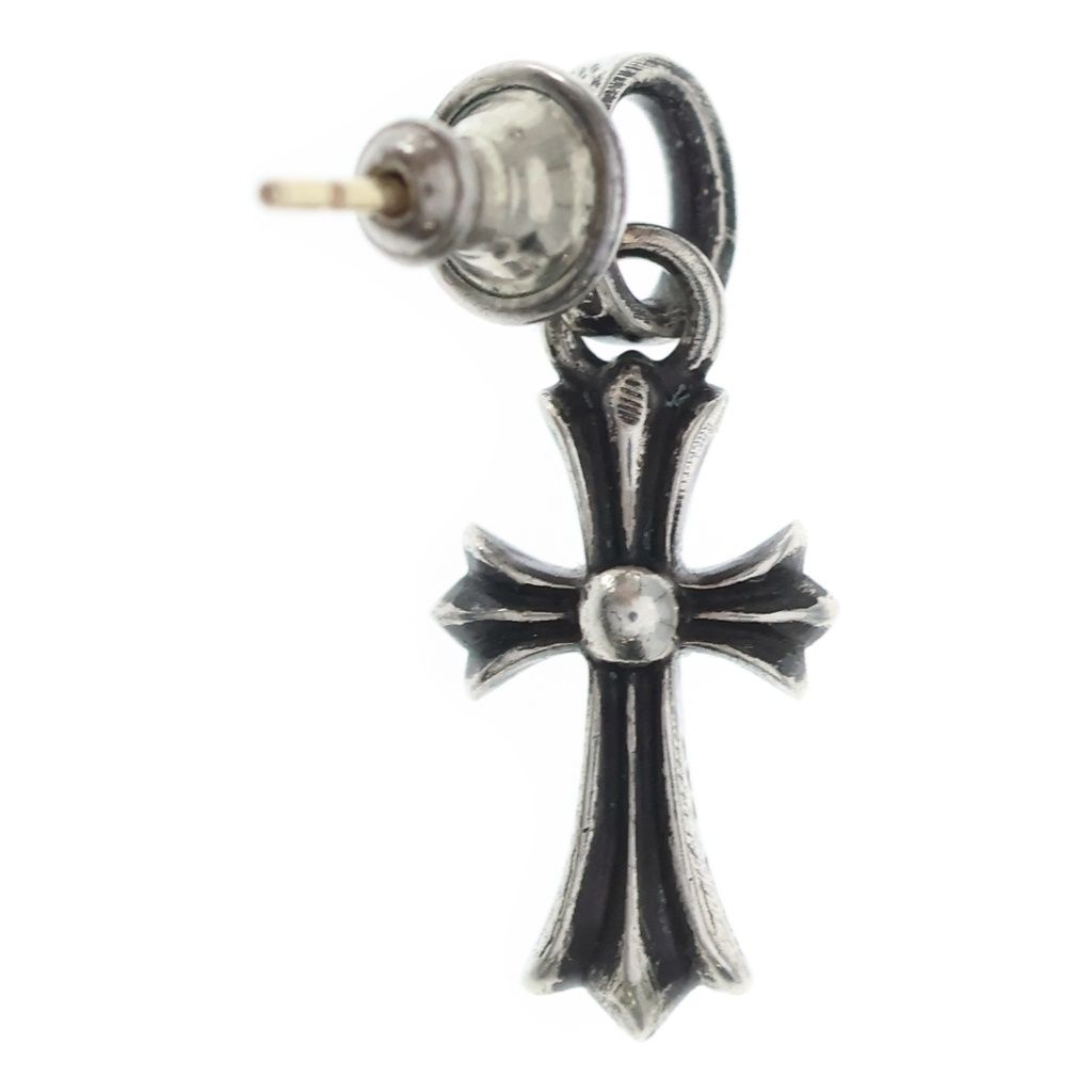 Chrome Hearts Bby Pprchn Baby Fat Cross Drop Earrings Silver — view 2