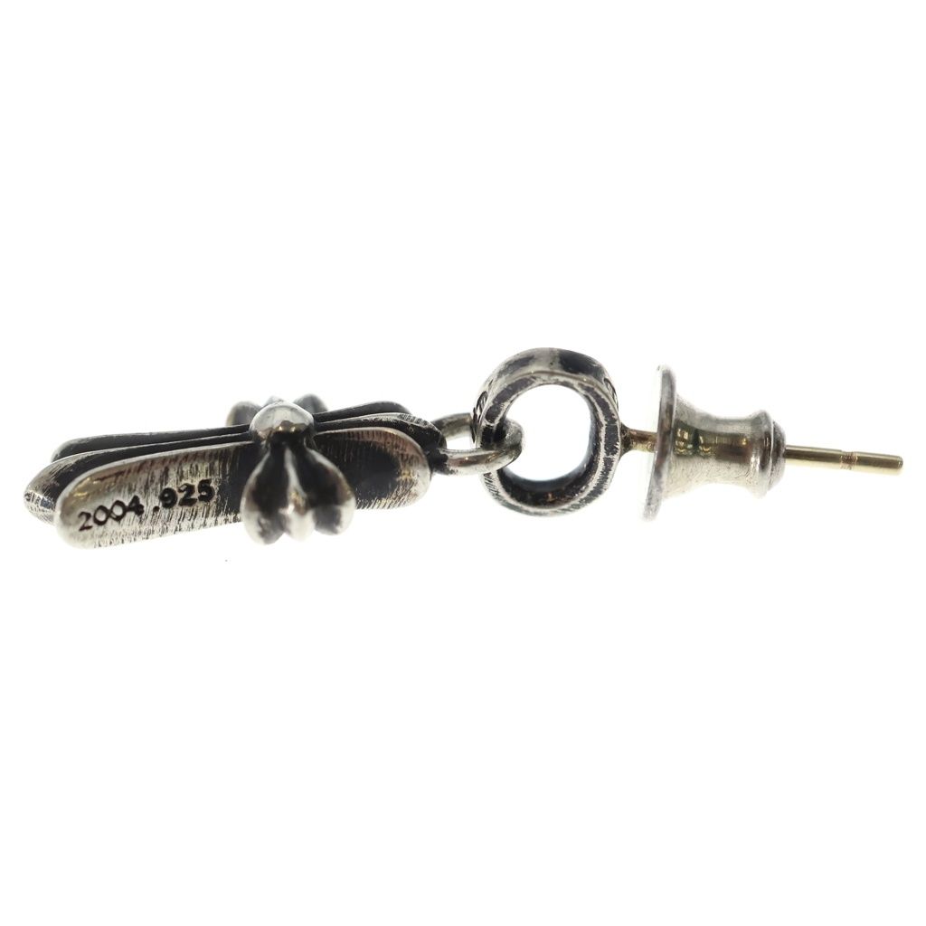 Chrome Hearts Bby Pprchn Baby Fat Cross Drop Earrings Silver — view 3