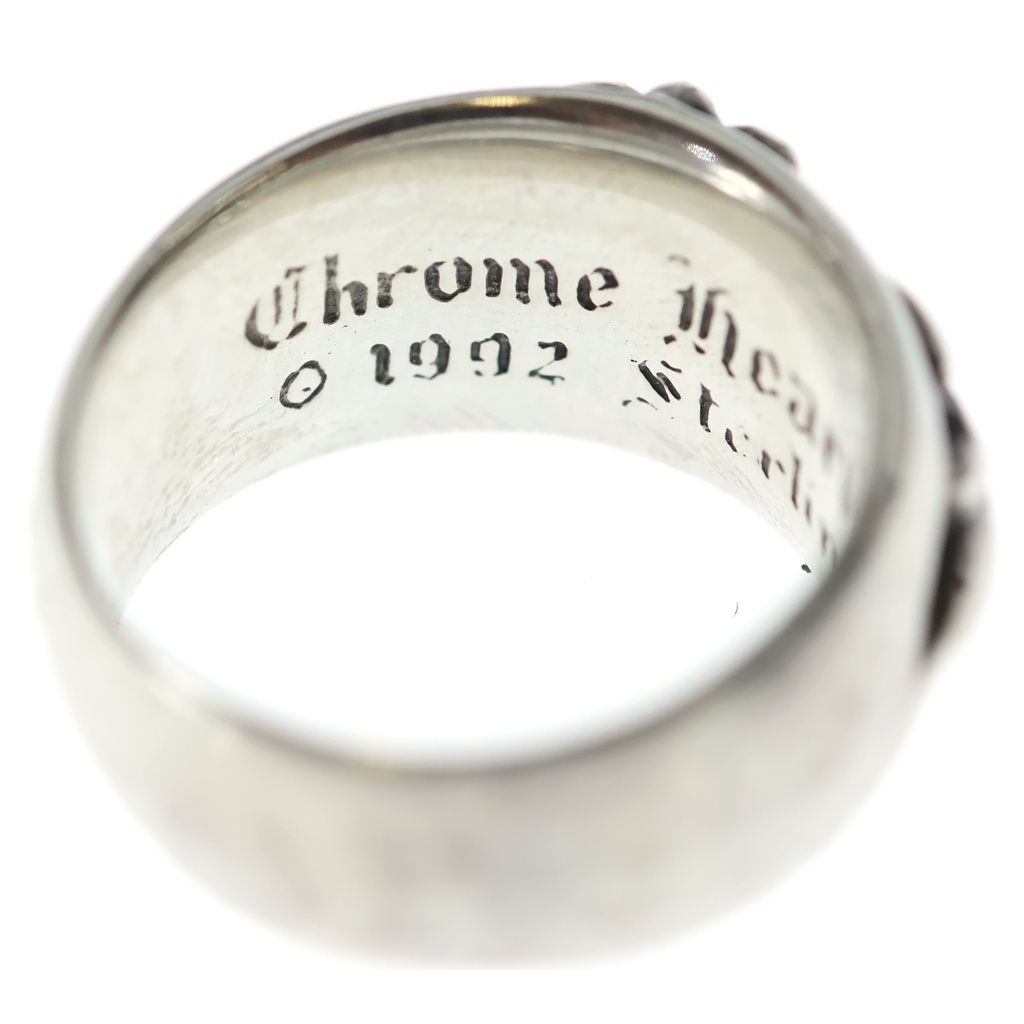 Chrome Hearts Flrl Crs Floral Cross Ring Silver — view 5