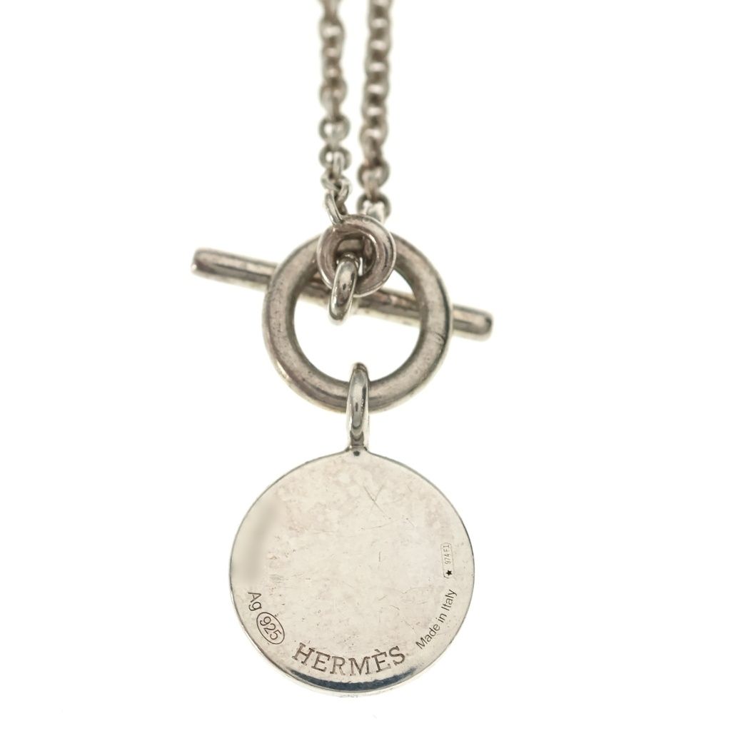 Hermes Sellier Necklace Amulet Series Coin Silver — view 4