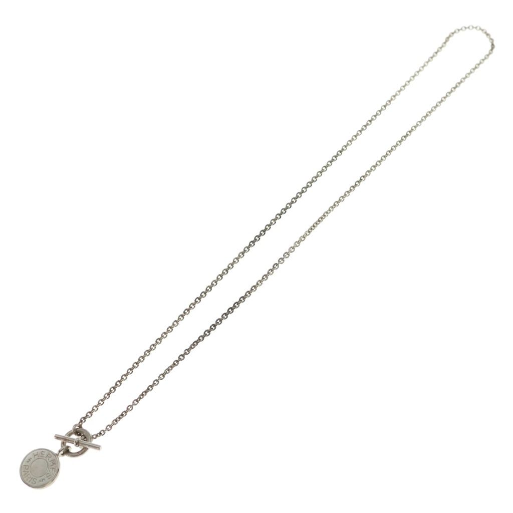 Hermes Sellier Necklace Amulet Series Coin Silver — view 2