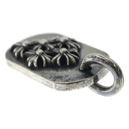 Chrome Hearts Raised Dogtag Charm Necklace Top Silver — view 6