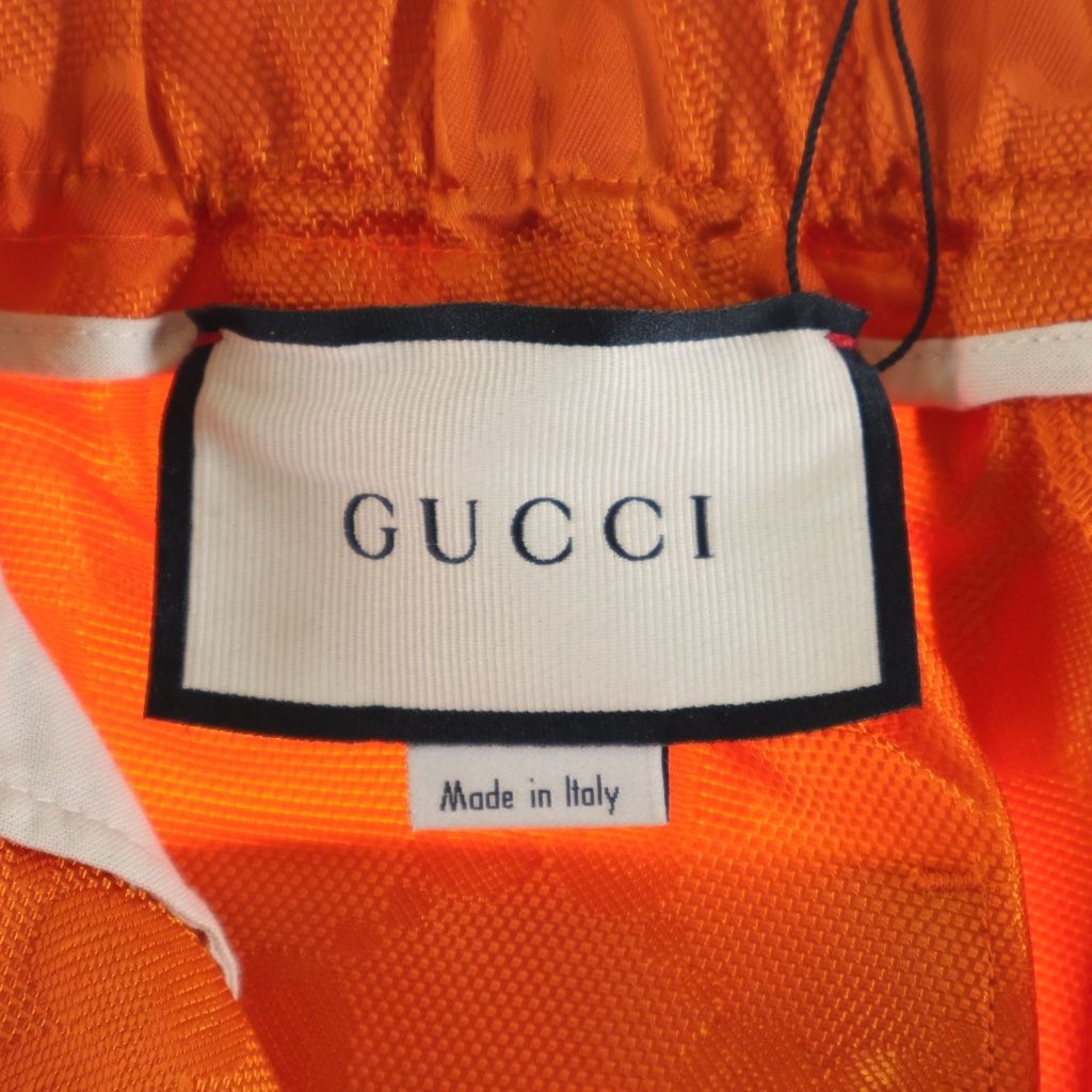 Gucci Off the Grid Sports Long Pants Off the GG All Over Pattern Nylon Orange — view 5