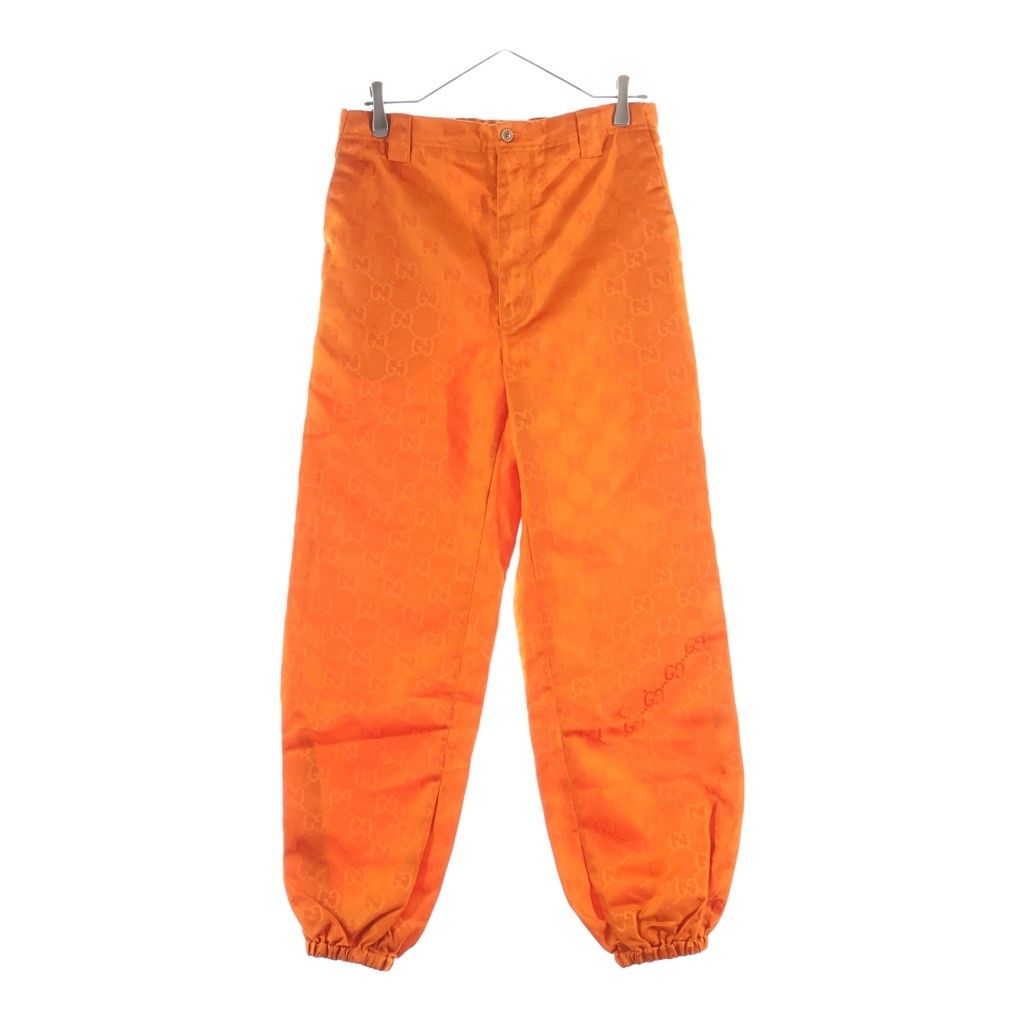Gucci Off the Grid Sports Long Pants Off the GG All Over Pattern Nylon Orange