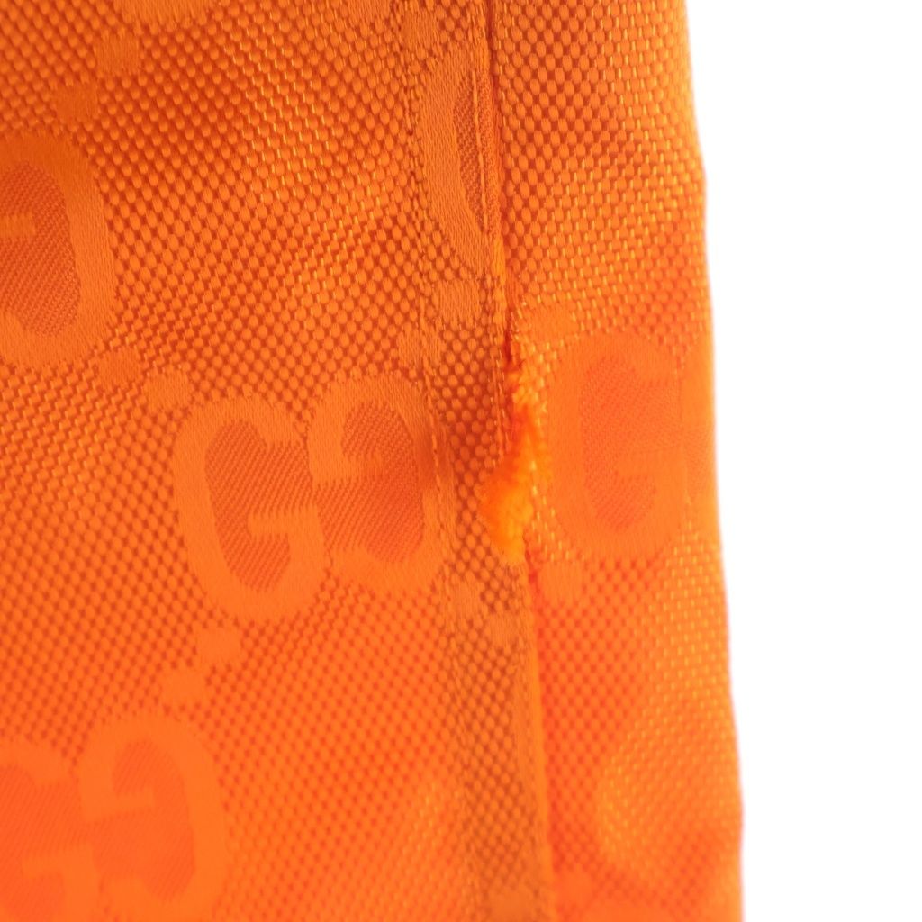 Gucci Off the Grid Sports Long Pants Off the GG All Over Pattern Nylon Orange — view 6