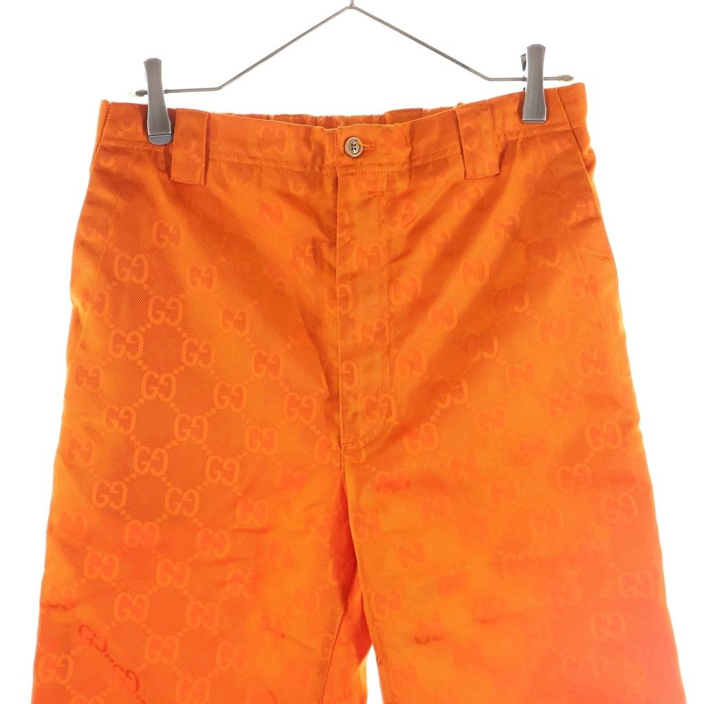 Gucci Off the Grid Sports Long Pants Off the GG All Over Pattern Nylon Orange — view 3
