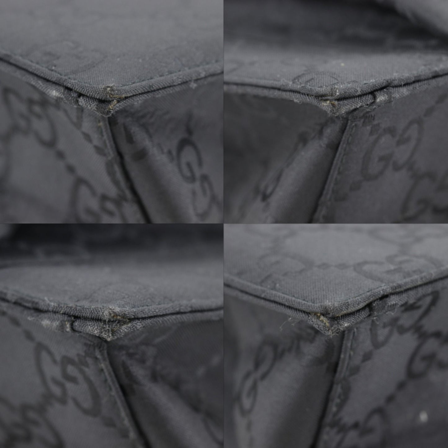 Gucci GG Nylon Canvas Black Tote — view 4
