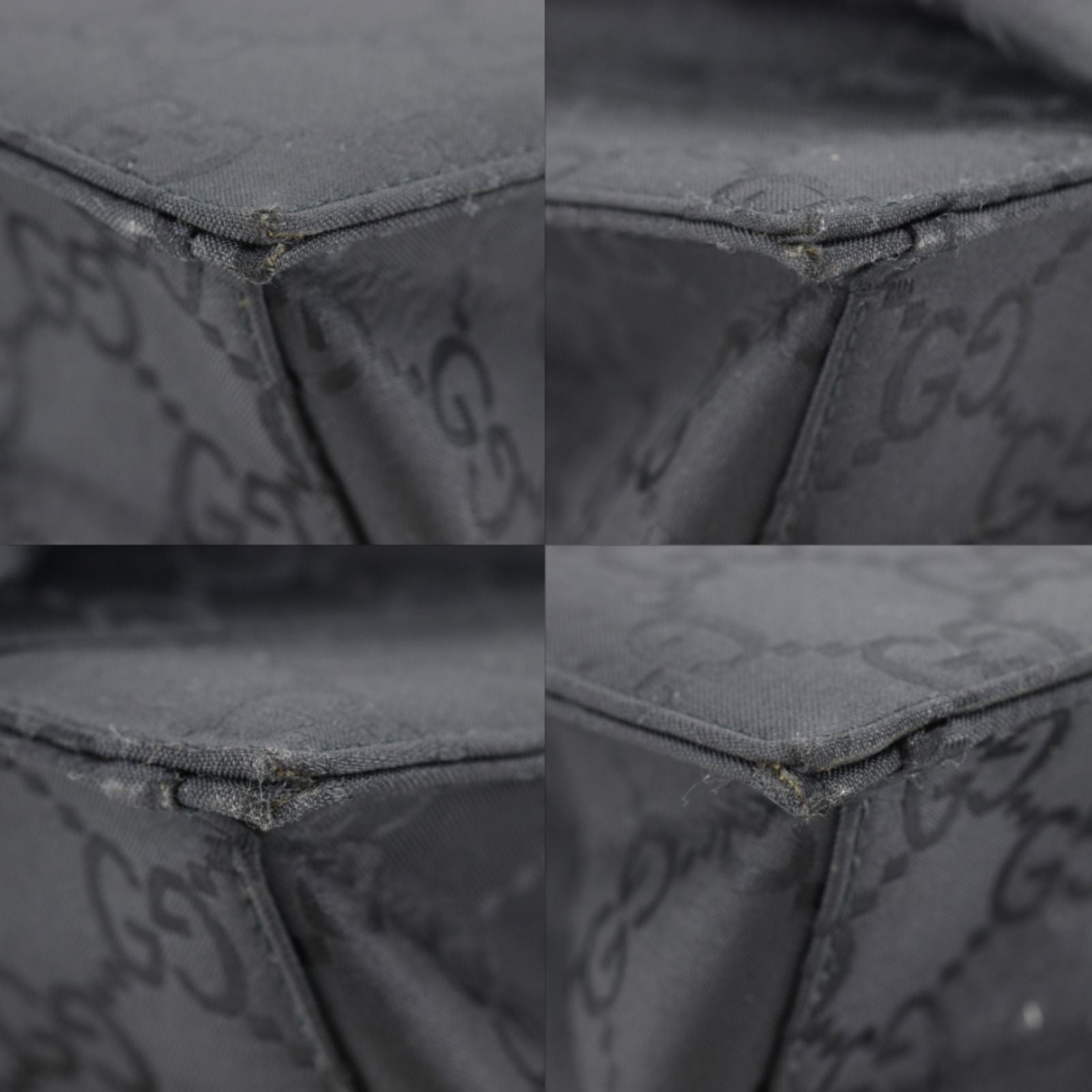 Gucci GG Nylon Canvas Black Tote — view 4