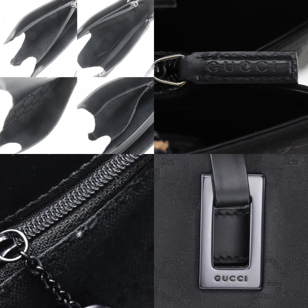 Gucci GG Nylon Canvas Black Tote — view 7