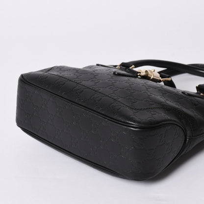 Gucci Guccissima Handbag New Jackie Leather Black Gold — view 8