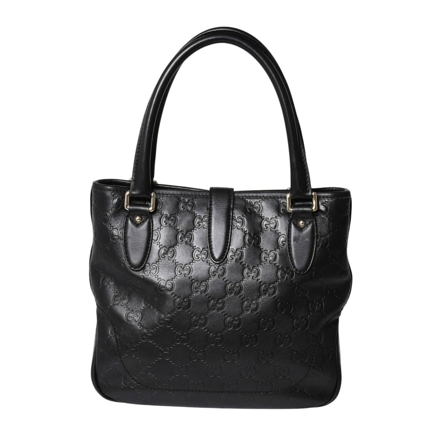 Gucci Guccissima Handbag New Jackie Leather Black Gold — view 2