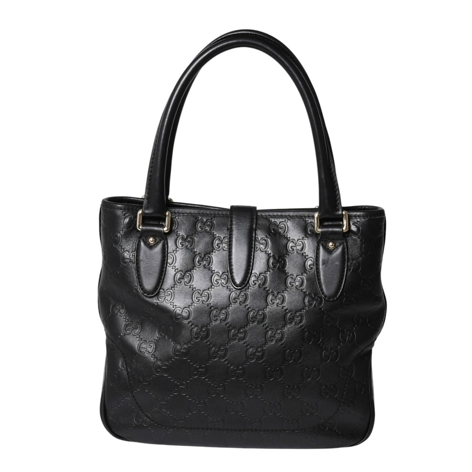 Gucci Guccissima Handbag New Jackie Leather Black Gold — view 2