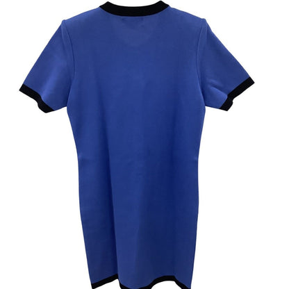 Saint Laurent Yves Dress L Blue — view 2